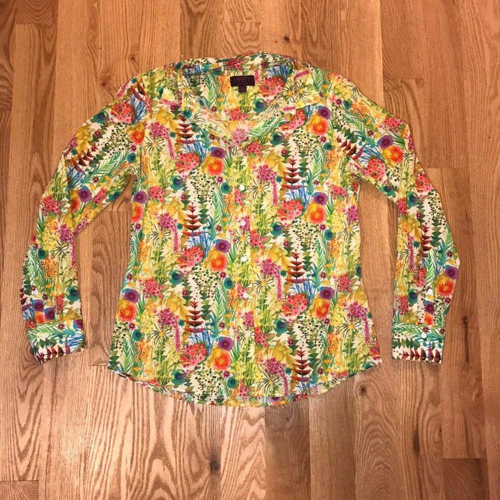 Liberty for J Crew Floral Button Up